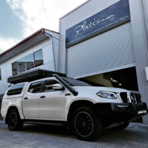 Mercedes V6 X350D Stainless Snorkel in Black