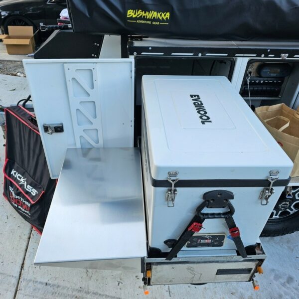 Camper Trailer Fridge Slide Extension Shelf - Image 3