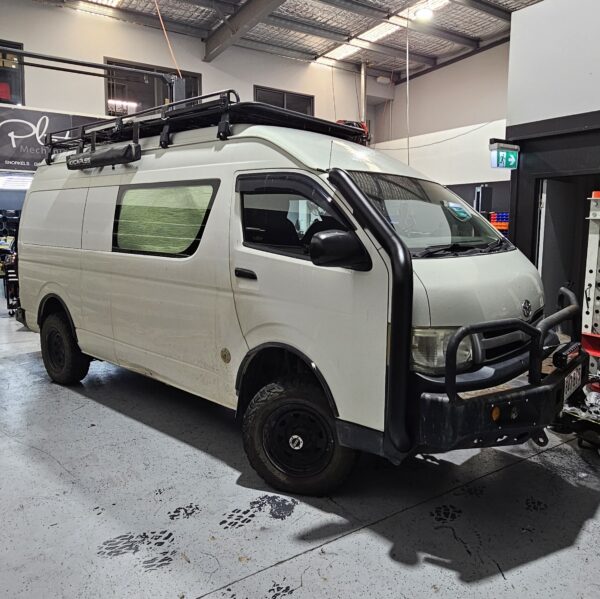 Toyota Hiace 1KD 4x4 Stainless Snorkel and Custom Airbox