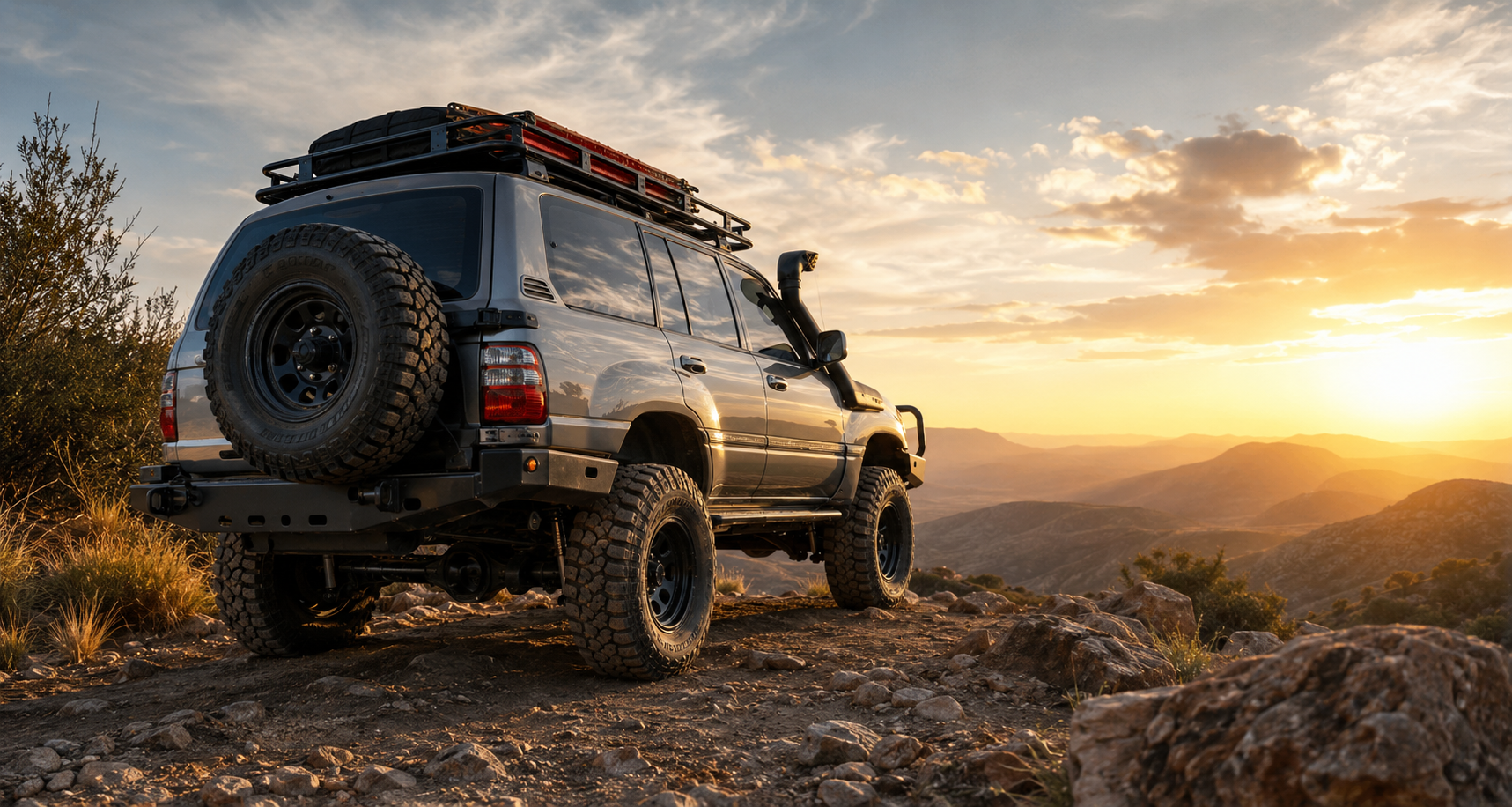 4WD suspension setup